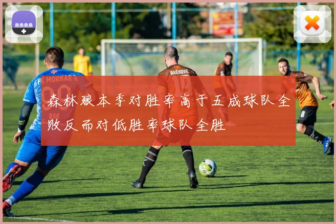森林狼本季对胜率高于五成球队全败反而对低胜率球队全胜
